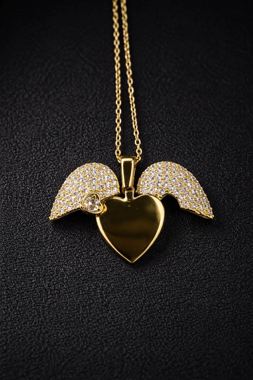 Gold Plated Open Heart Custom Necklace Pakistan