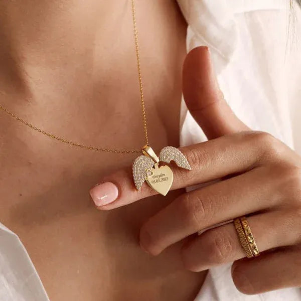 Silver Personalized Heart Necklace Gift Pakistan